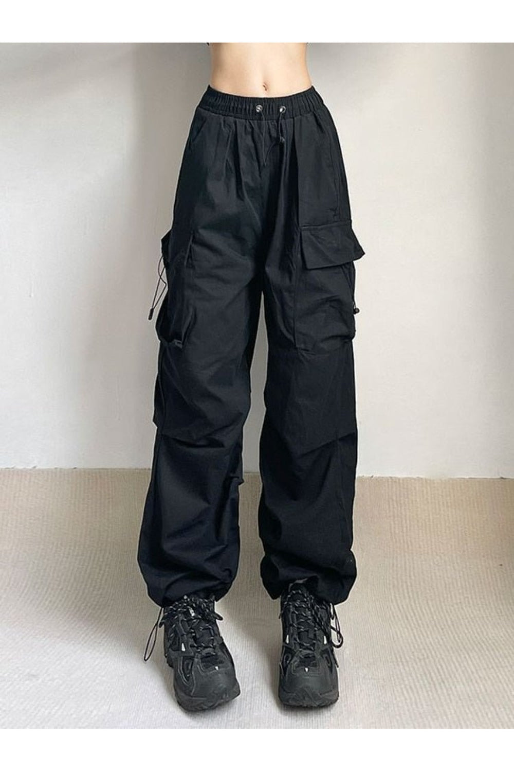 Pantalon cargo parachute surdimensionné