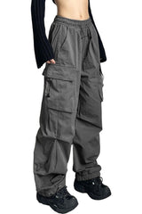 Pantalon cargo parachute surdimensionné
