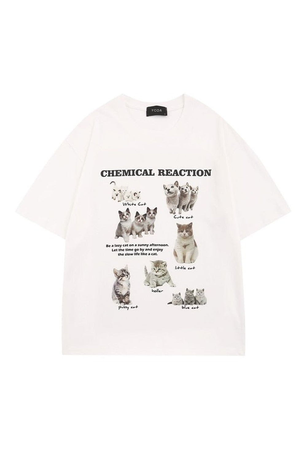 Oversized Kawaii Cat T-Shirt