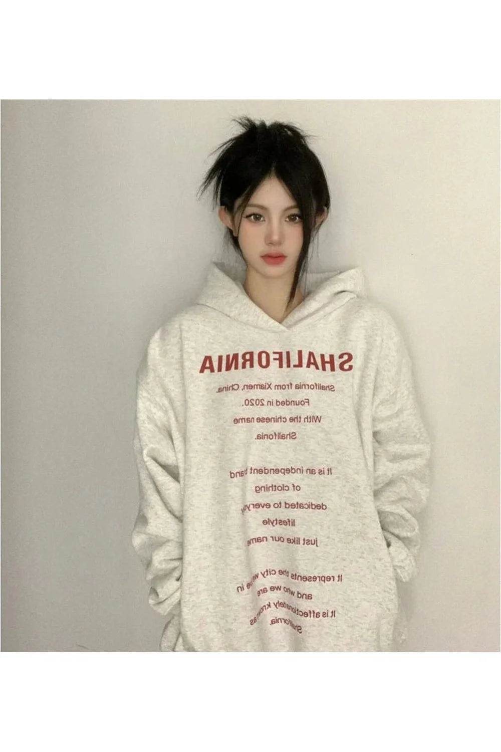 Fall Oversized Typography Statement Hoodie