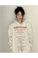 Fall Oversized Typography Statement Hoodie