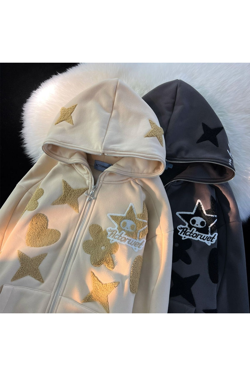 Fall Oversized Zip Up Warm Hoodie