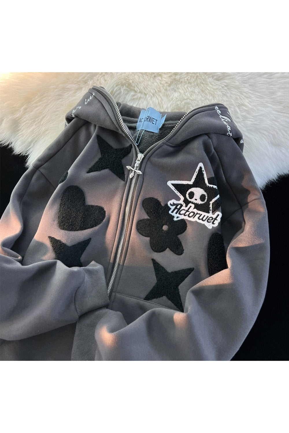 Fall Oversized Zip Up Warm Hoodie