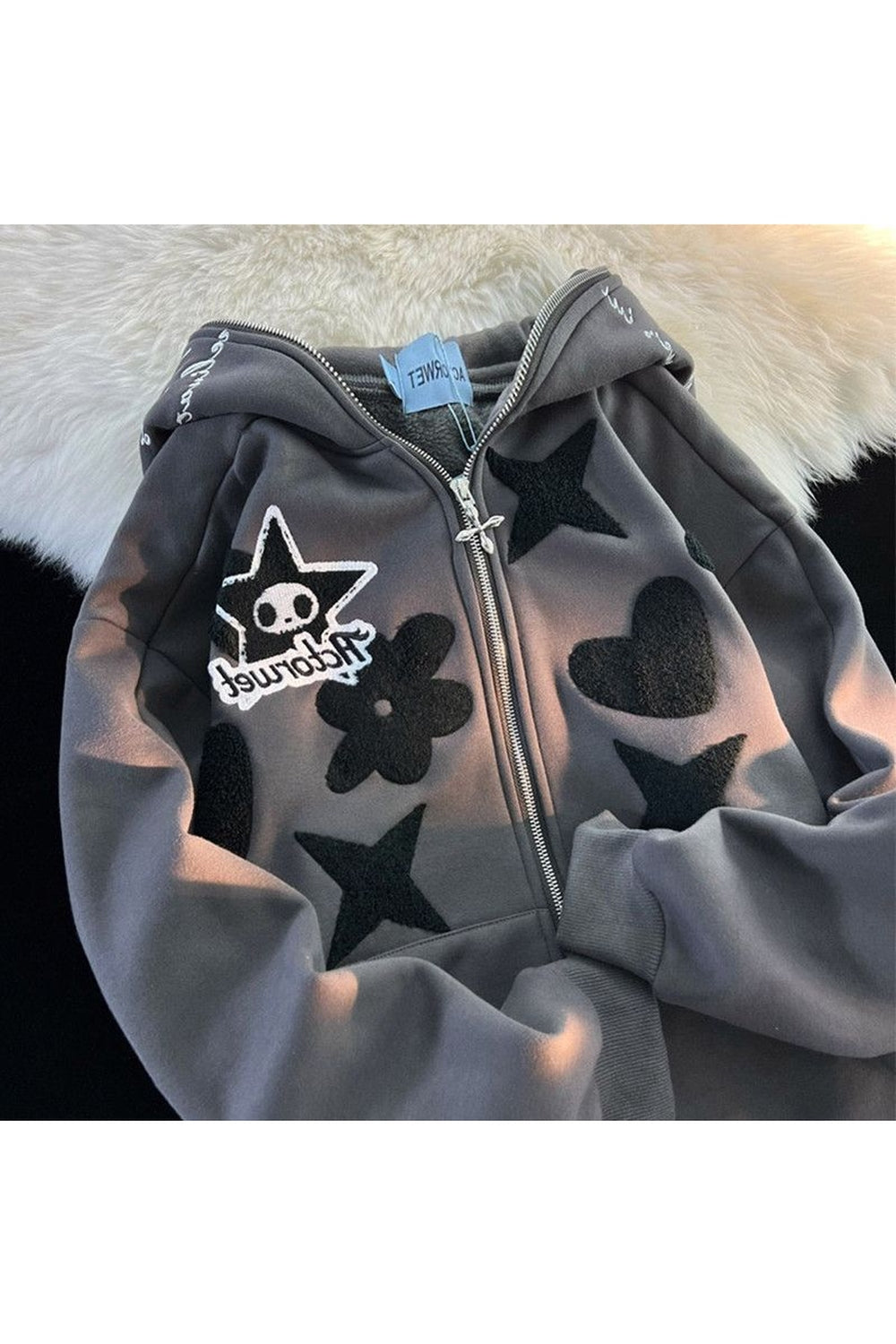 Fall Oversized Zip Up Warm Hoodie