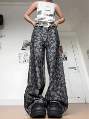 Paisley Shadow Wide-Leg Pants