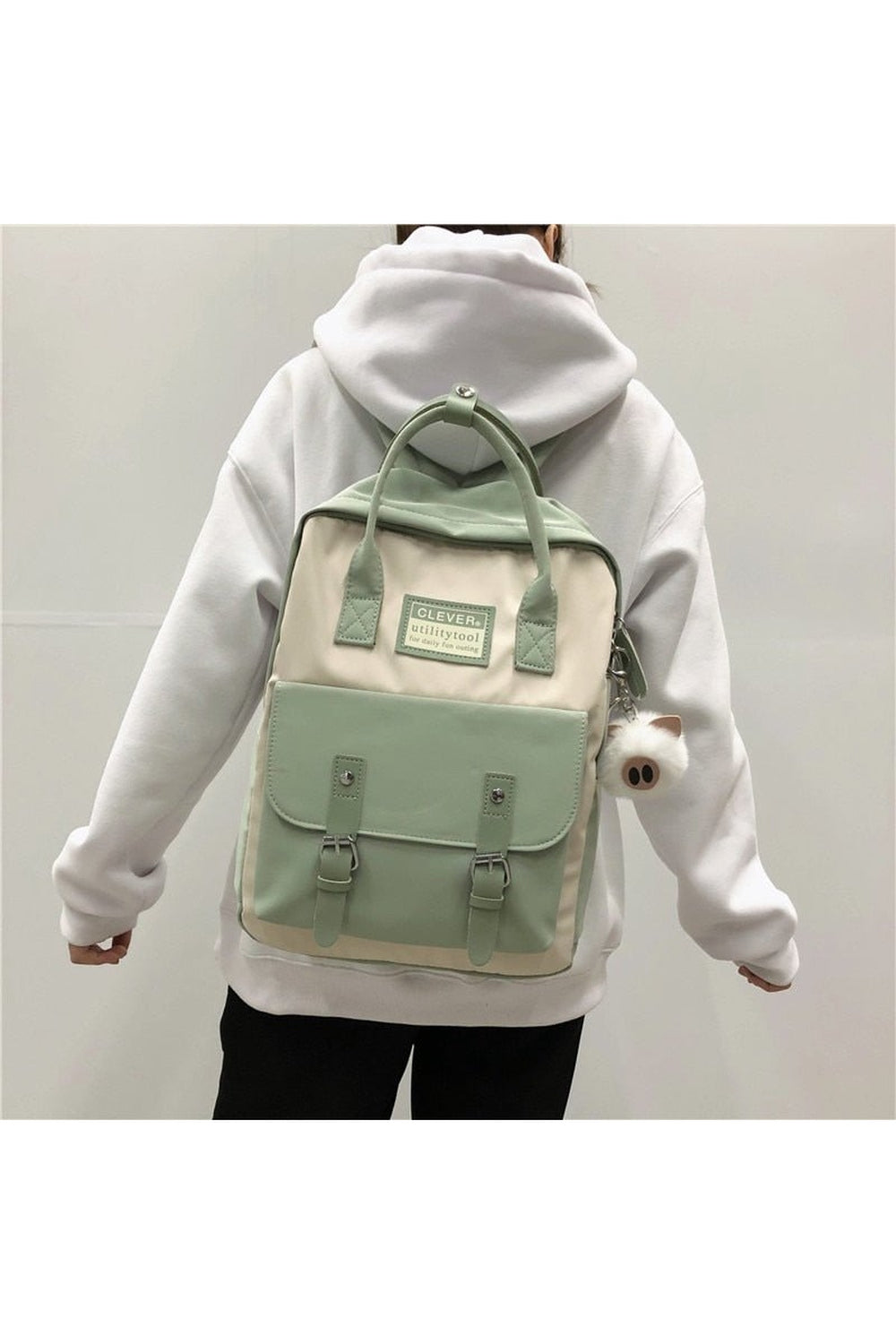 Pastel Colors Preppy Backpack