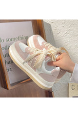 Pastel Cute Platform Flat Sneakers