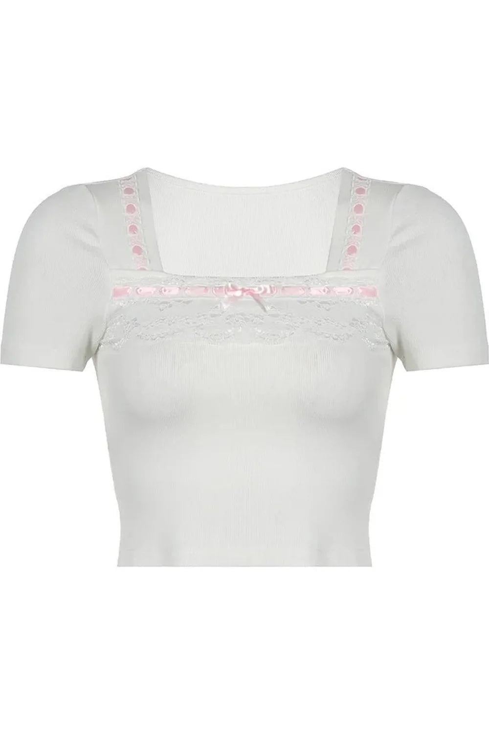 Pastel Dream Lace Trim Top