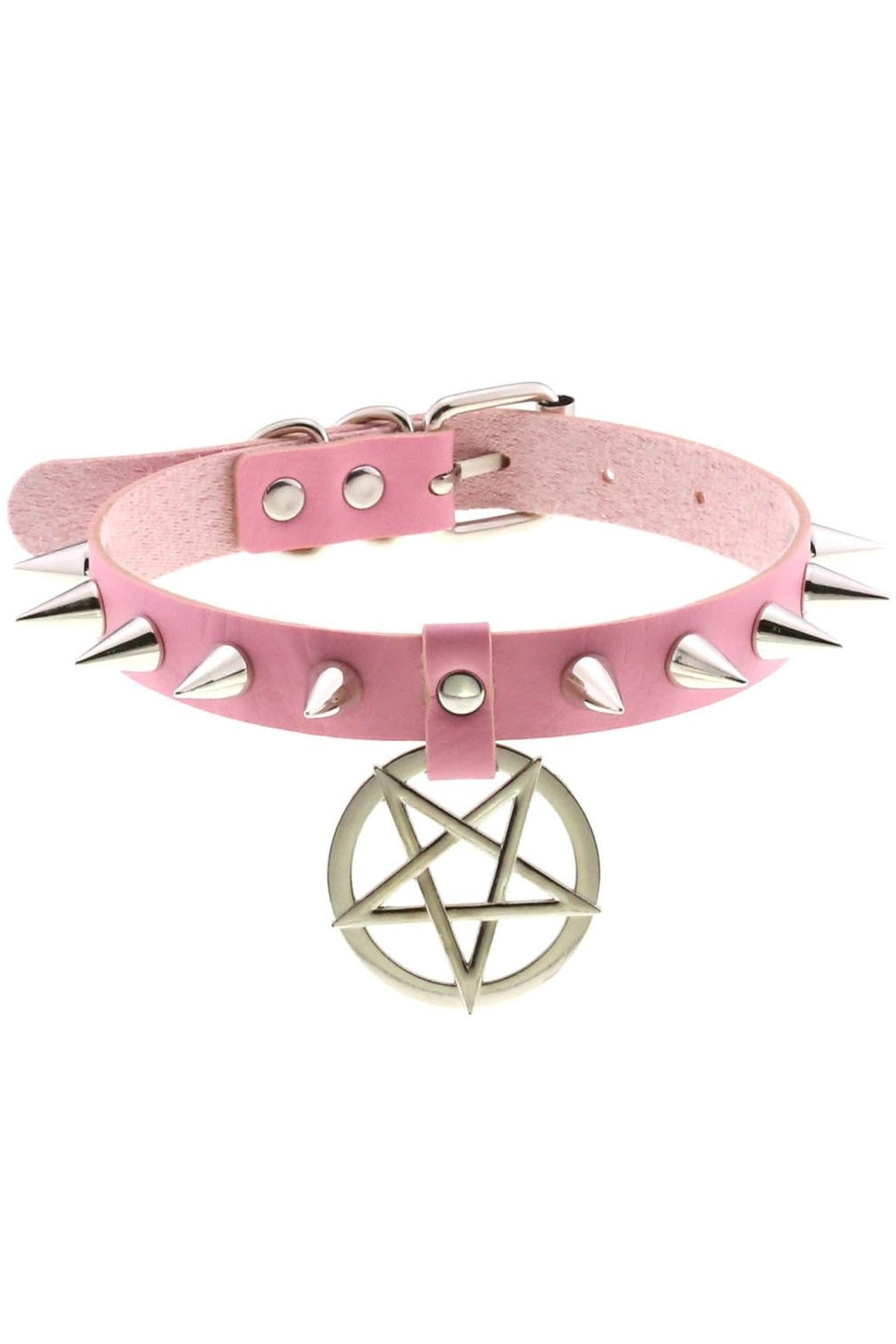 Pastel Goth PU Leather Choker