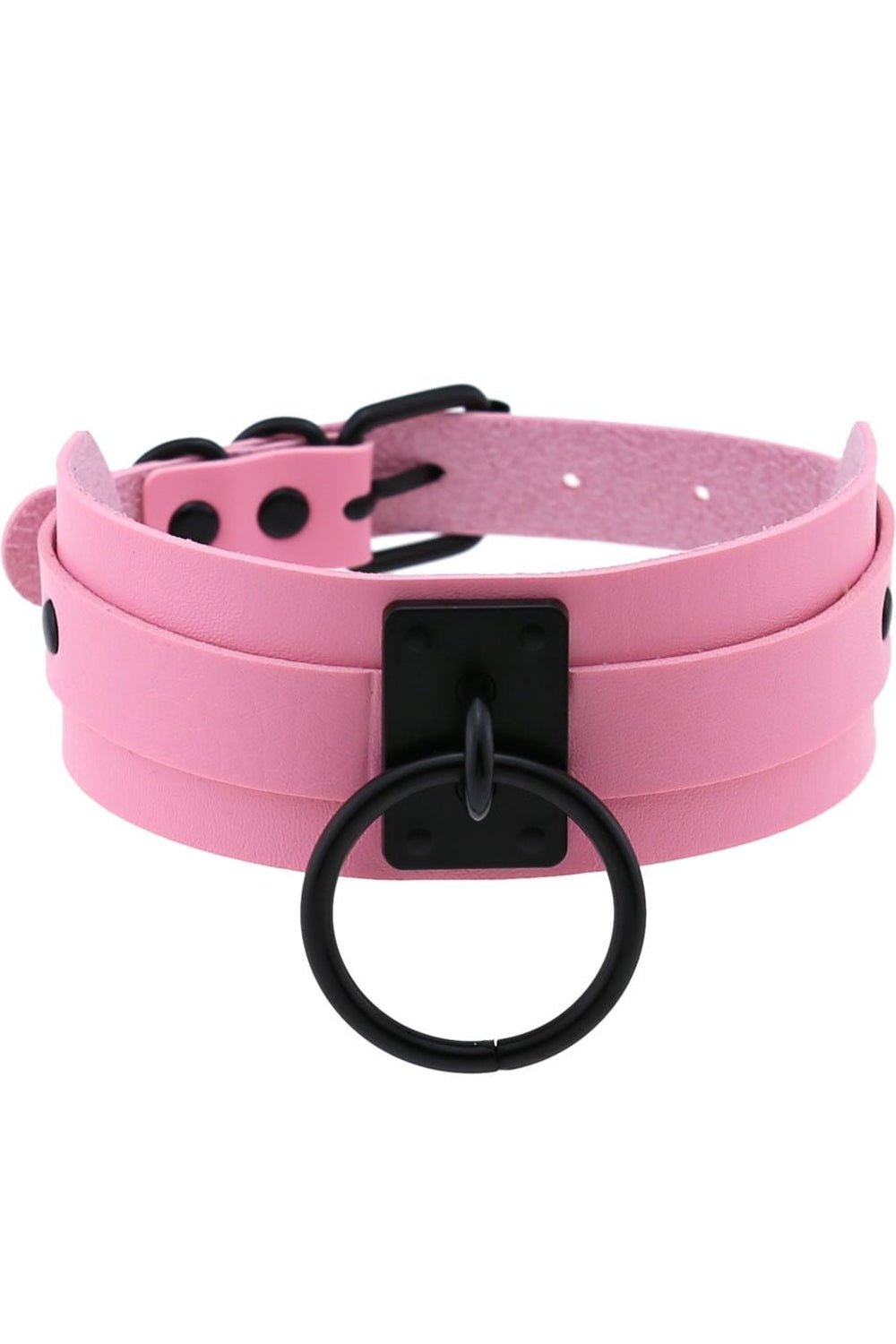 Pastel Goth PU Leather Choker