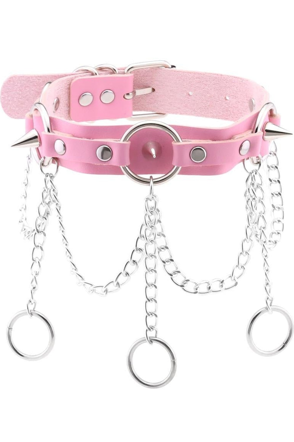 Pastel Goth PU Leather Choker