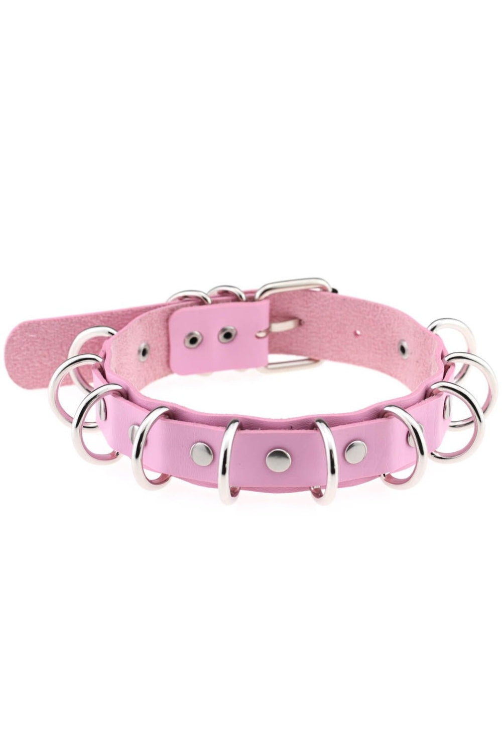 Pastel Goth PU Leather Choker