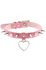 Pastel Goth PU Leather Choker