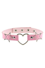 Pastel Goth PU Leather Choker