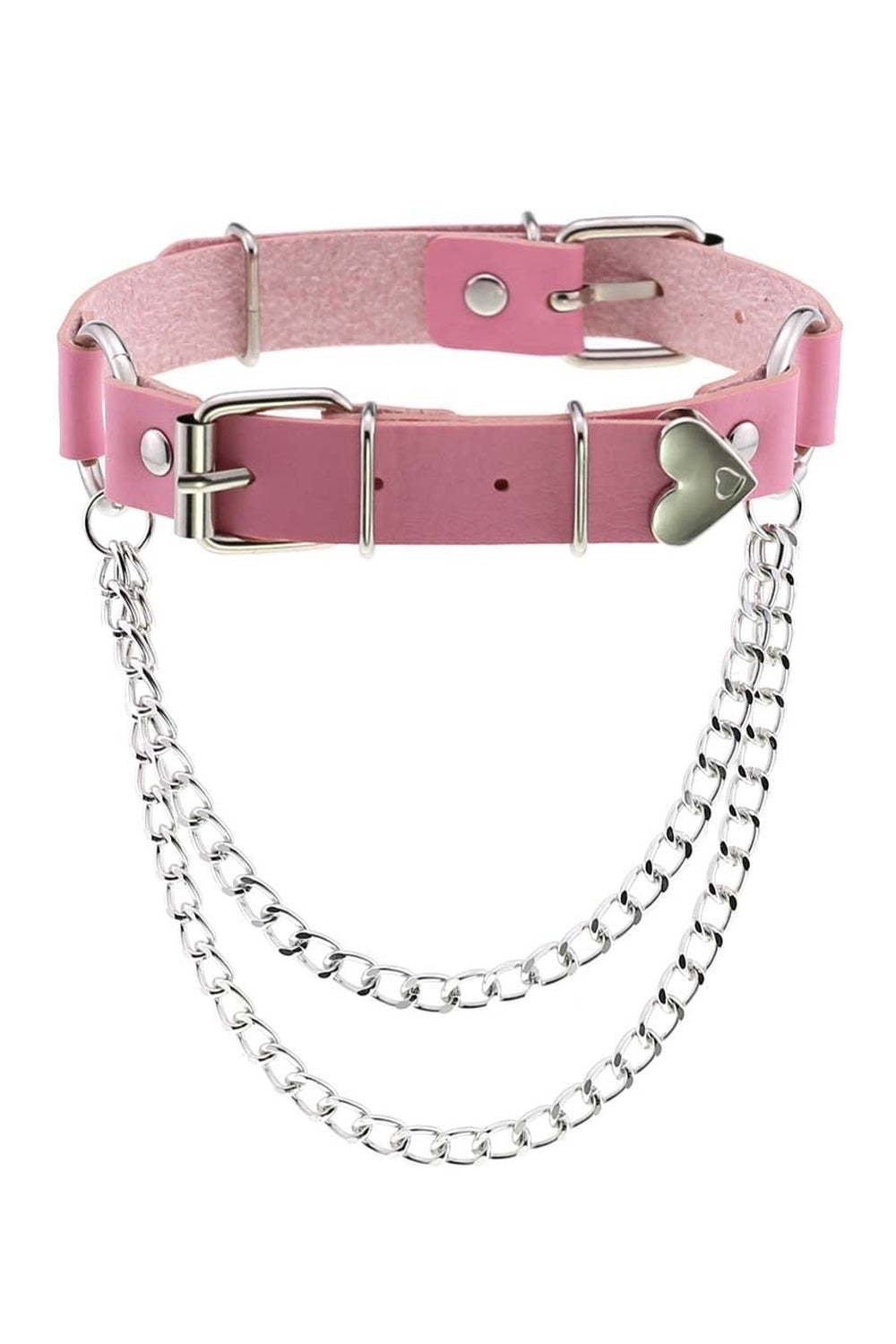 Pastel Goth PU Leather Choker