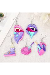 Pastel Gothic Lips Earrings