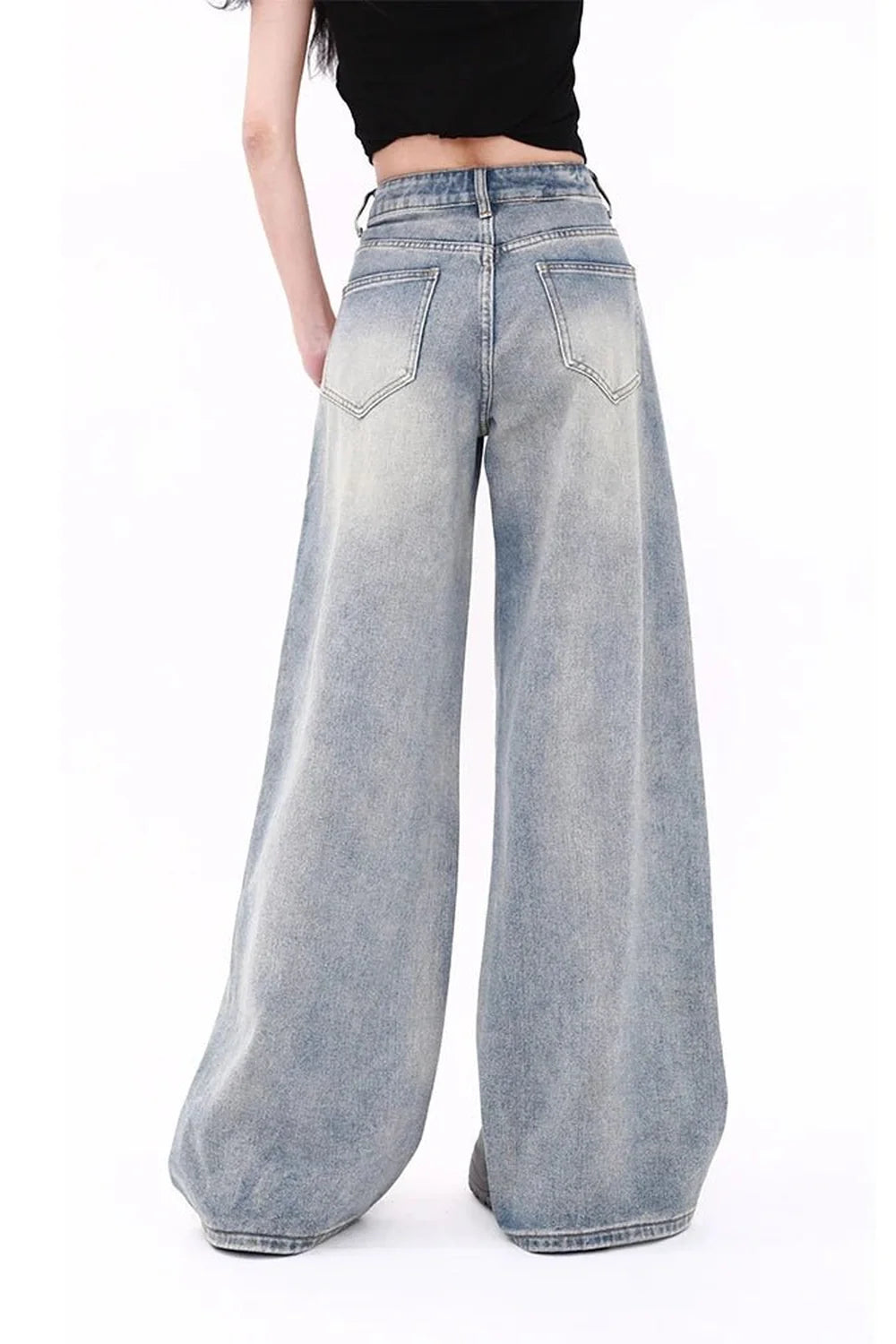 Fall Pastel Gradient Baggy Jeans