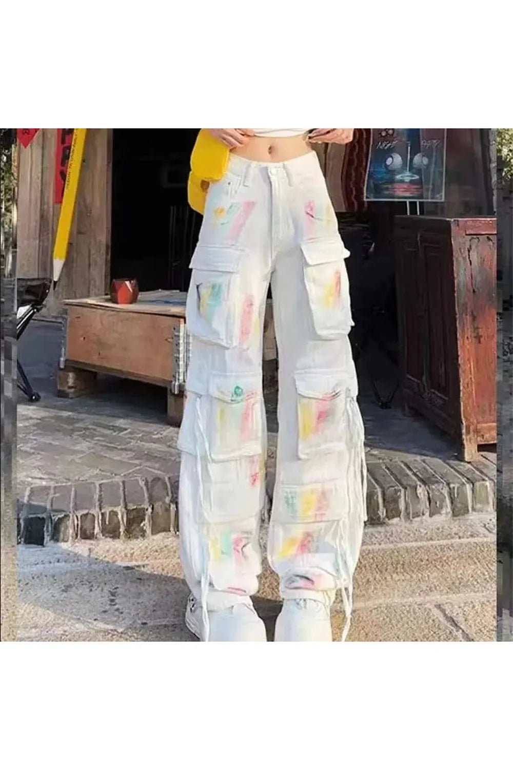 Pastel Graffiti Cargo Pants