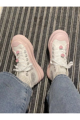 Pastel Peach Sneakers