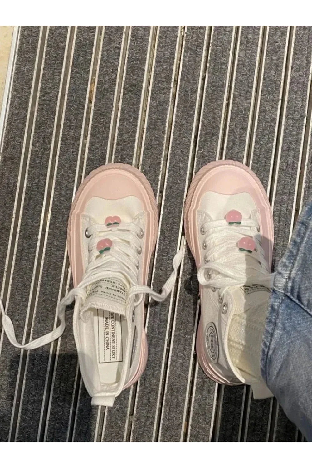 Pastel Peach Sneakers