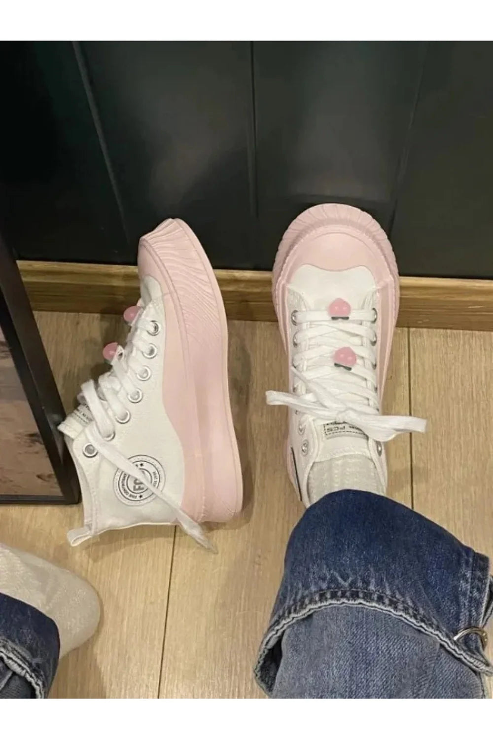 Pastel Peach Sneakers