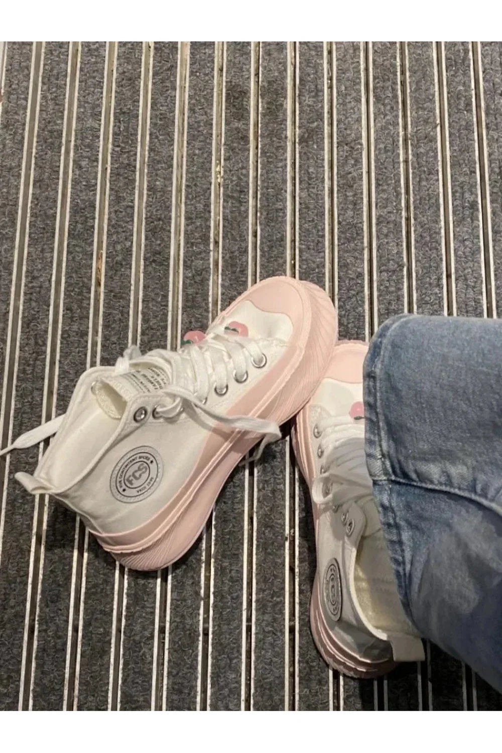 Pastel Peach Sneakers