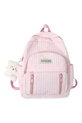 Pastel Pink Teddy Backpack