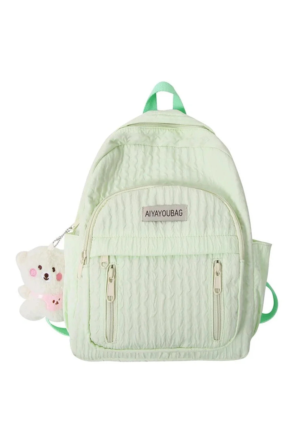 Pastel Pink Teddy Backpack