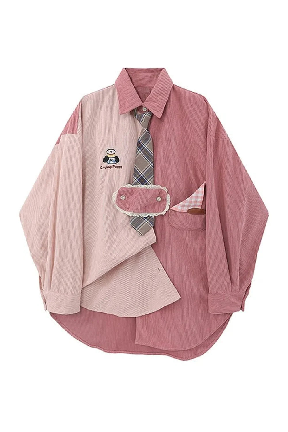 Pastel Puppy Patchwork Shirt