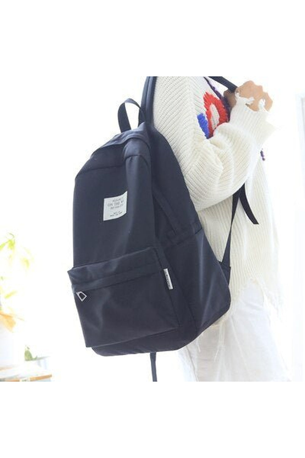 Pastel Simple Design Oxford Backpack