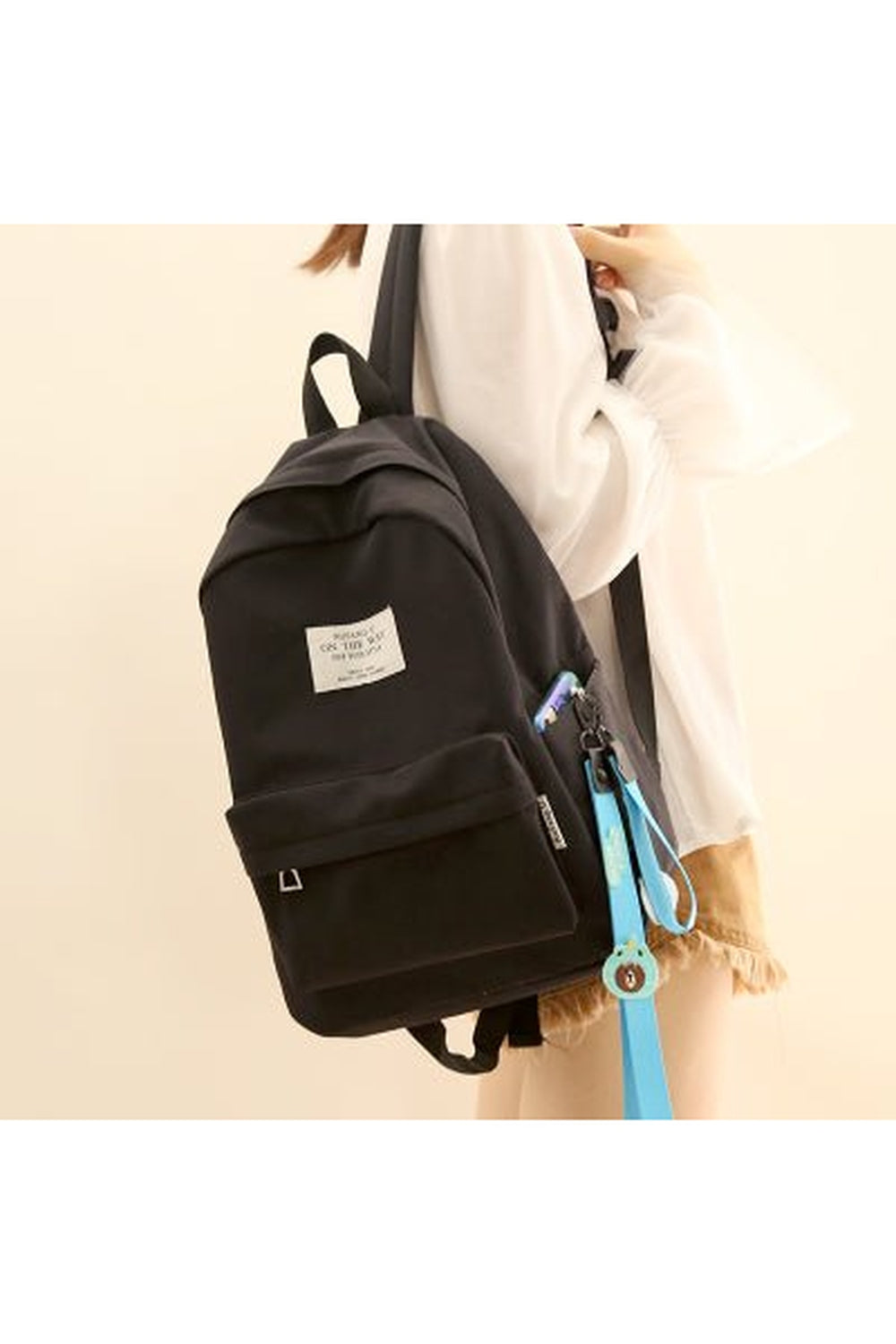 Pastel Simple Design Oxford Backpack