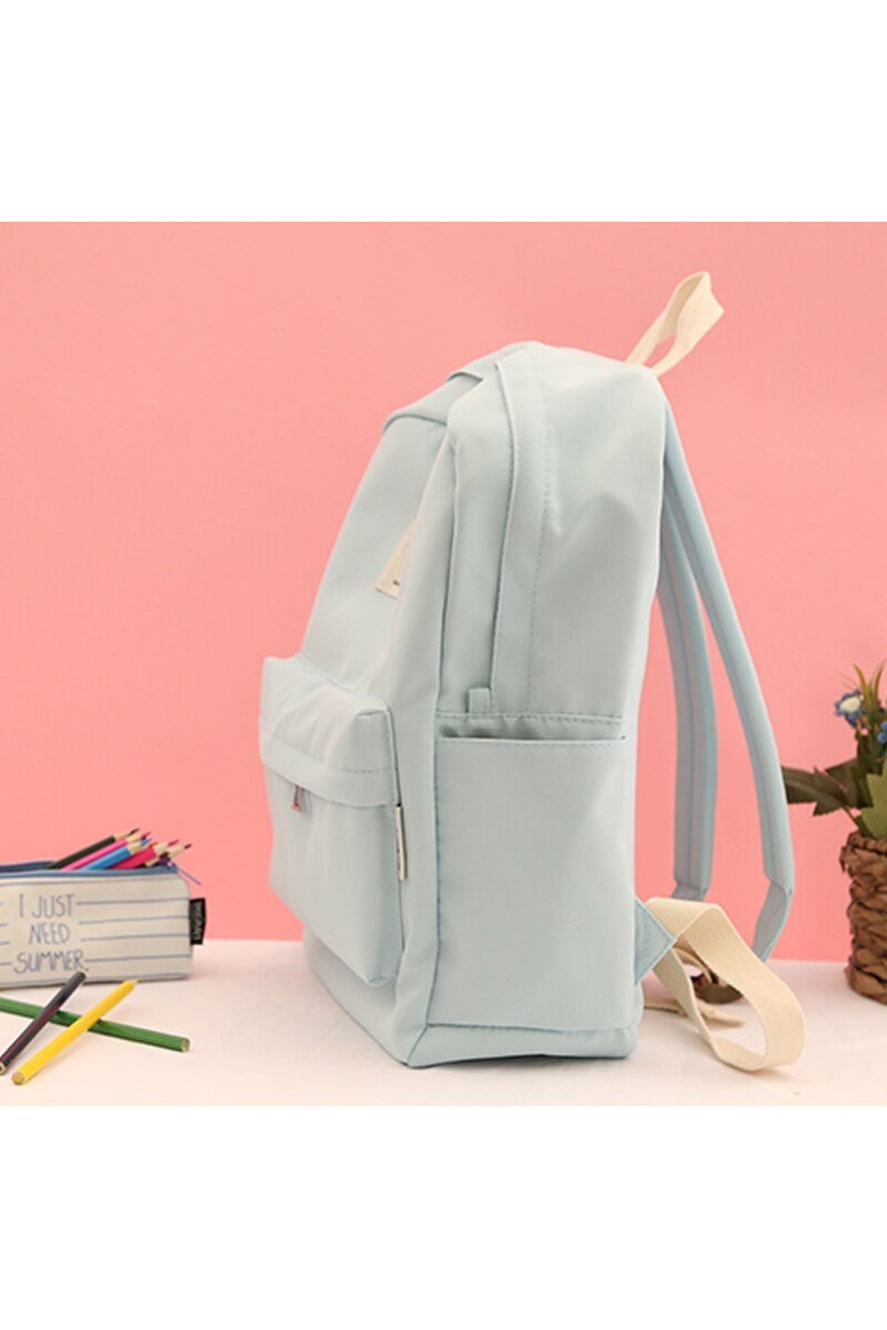 Pastel Simple Design Oxford Backpack