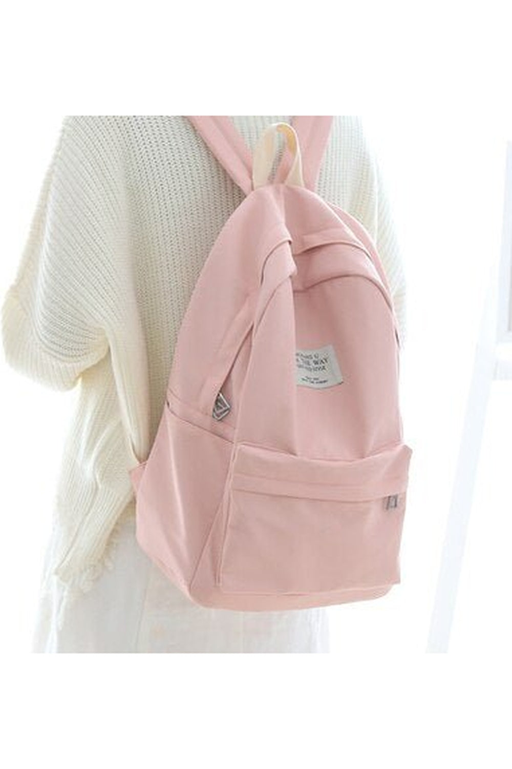 Pastel Simple Design Oxford Backpack