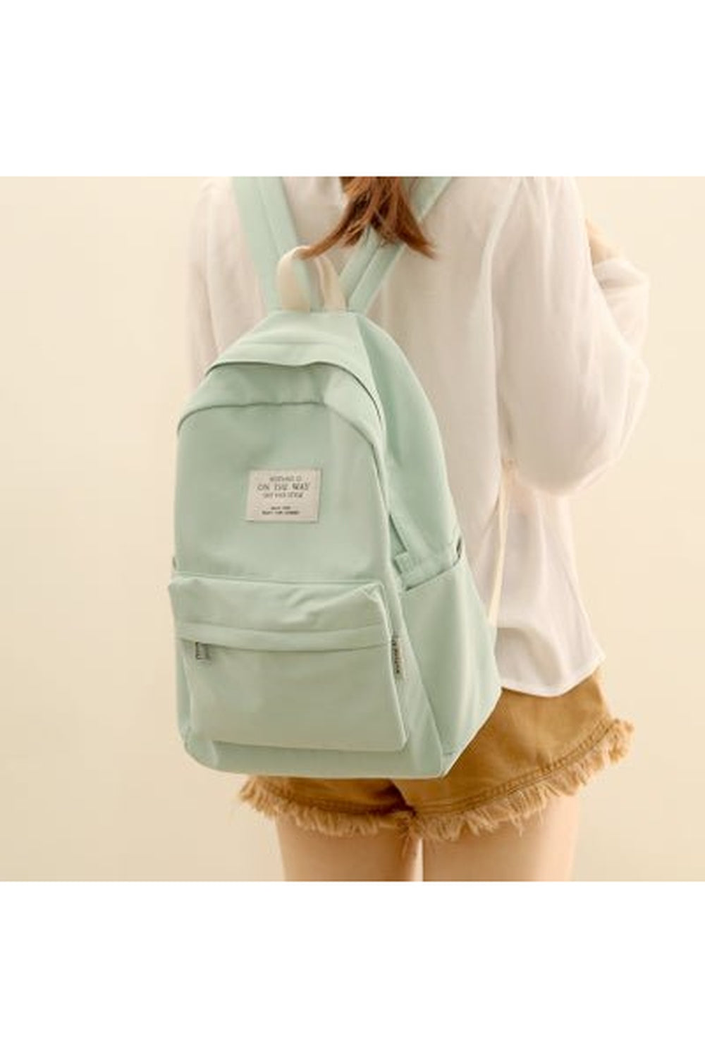 Pastel Simple Design Oxford Backpack