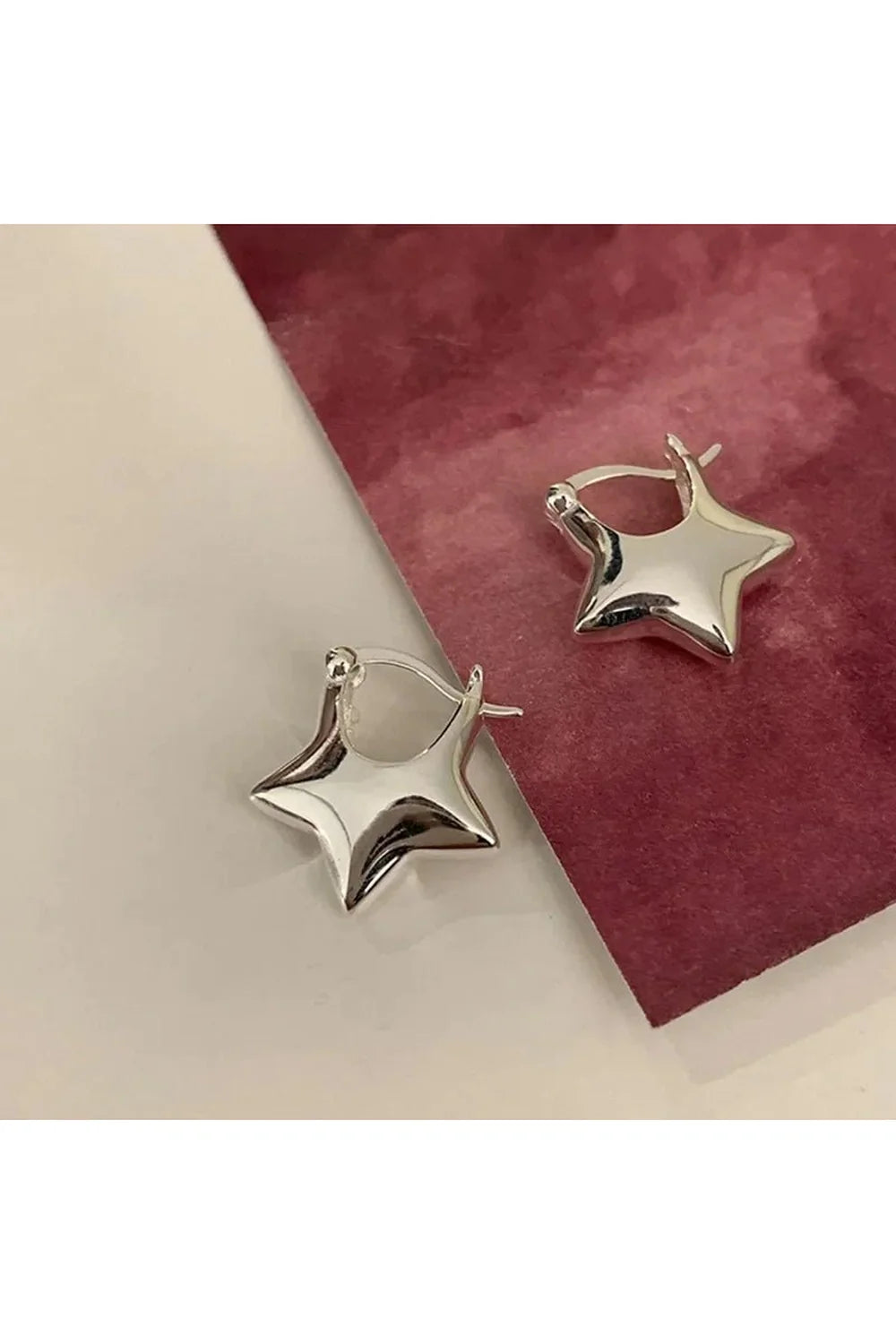 Pentagram Needles Stud Earrings