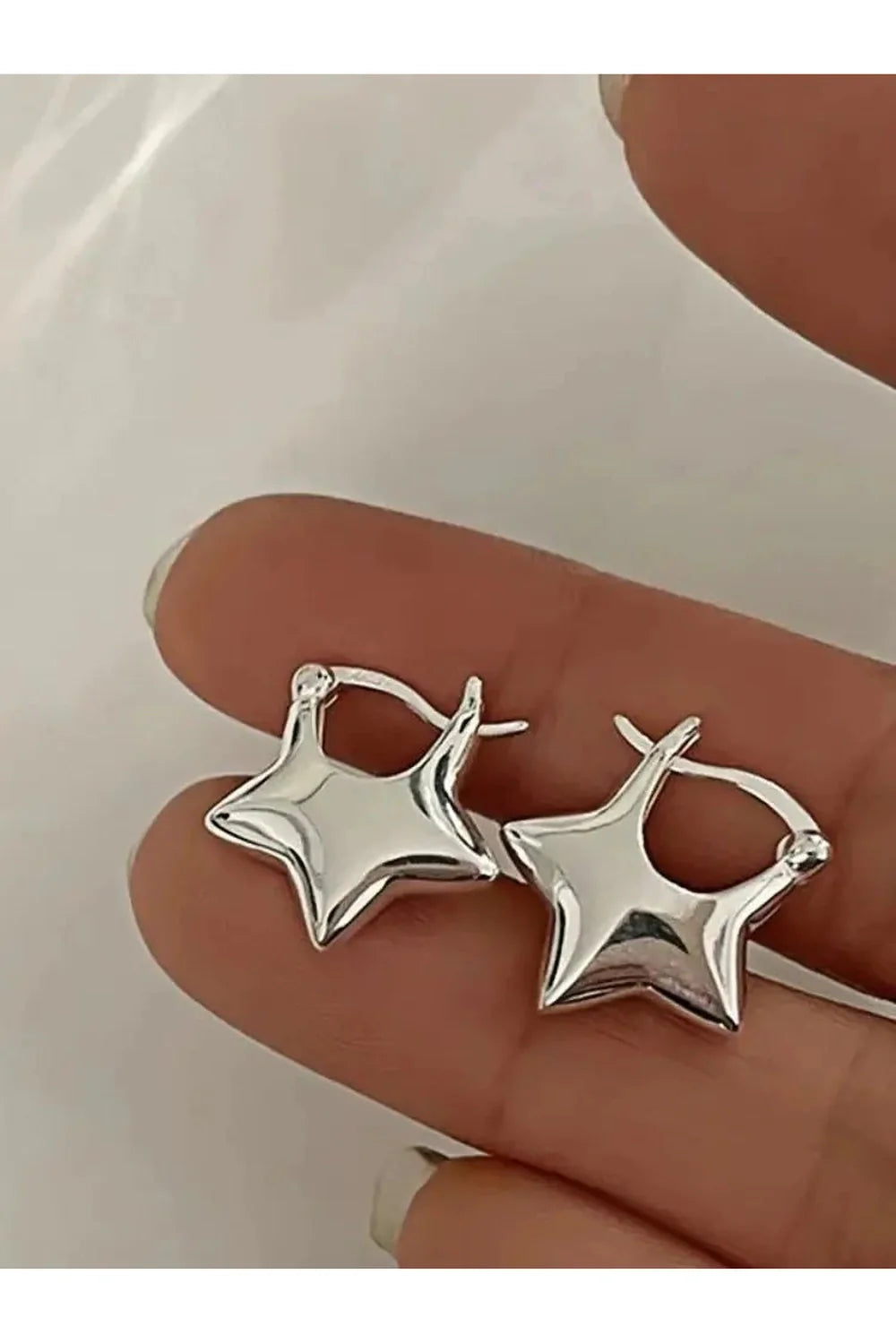 Pentagram Needles Stud Earrings