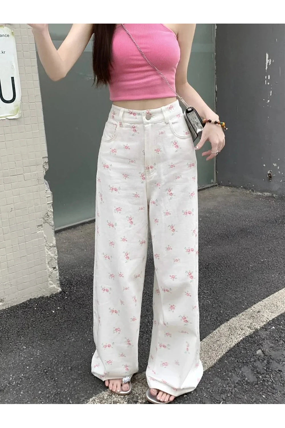 Petal Waltz Hose mit weitem Bein