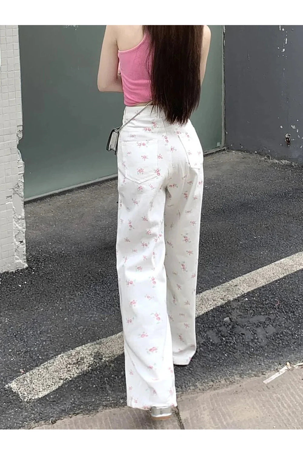 Petal Waltz Hose mit weitem Bein