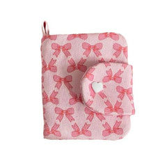 Pink Bow Print Coin Purse