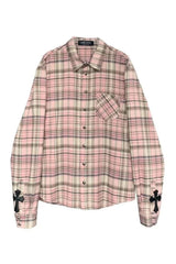 Pink Plaid Button Up Shirt