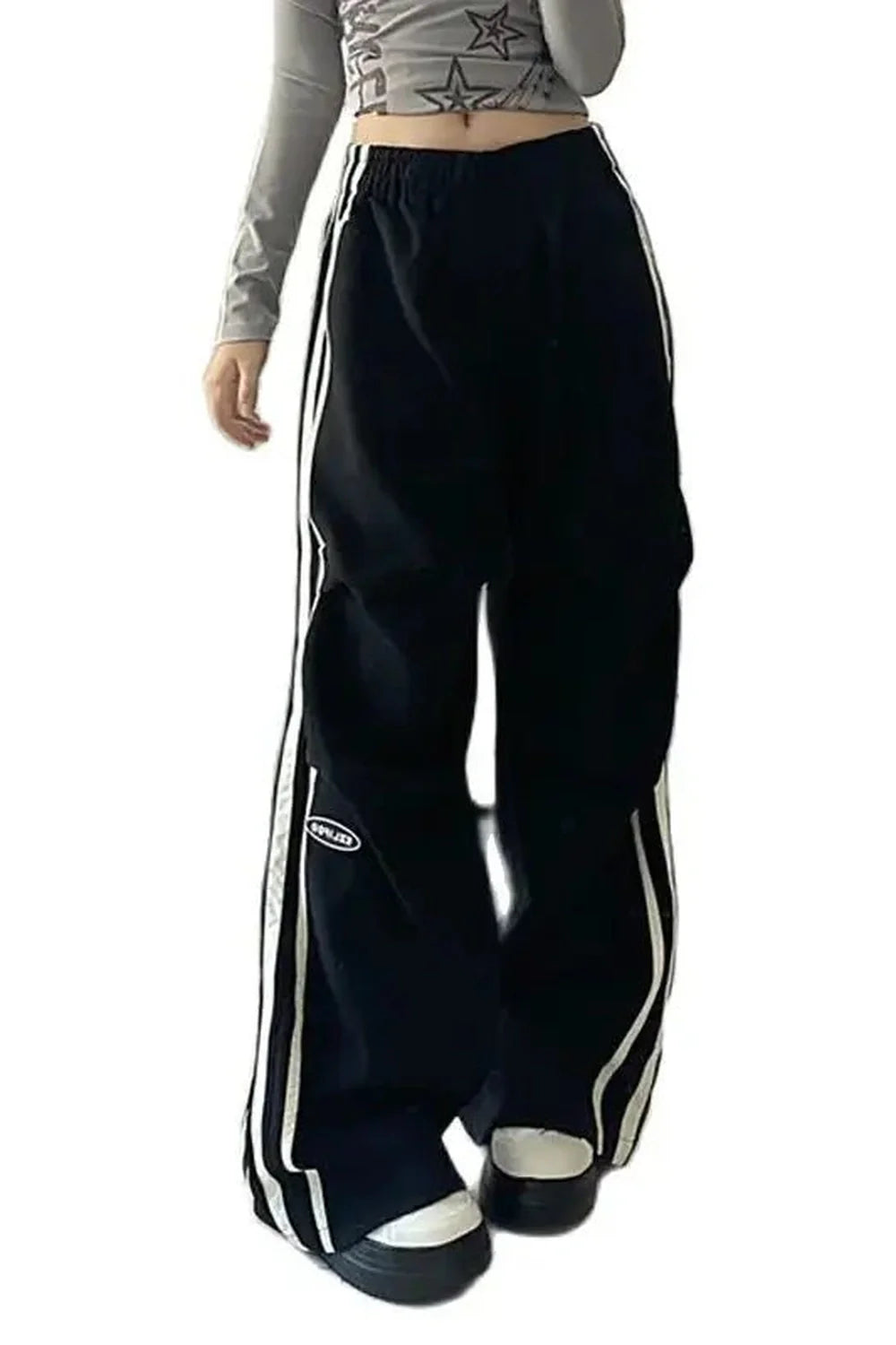 Pantalon large rose streetwear