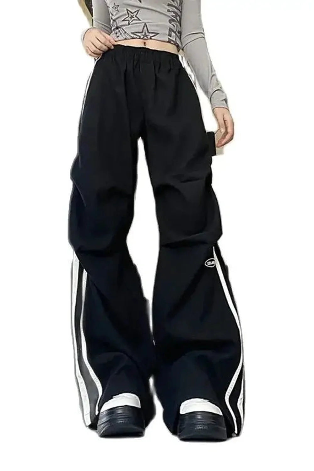 Pantalon large rose streetwear