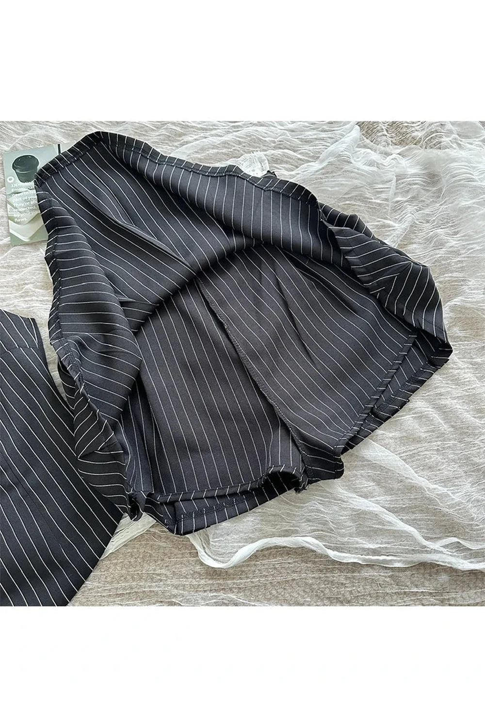 Pinstripe Vest and Skirt Set