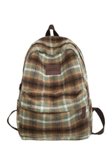 Plaid Cozy Backpack