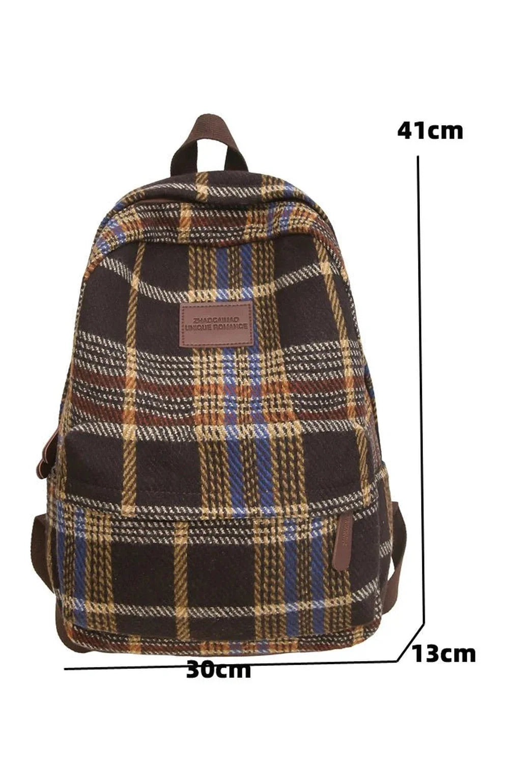 Plaid Cozy Backpack