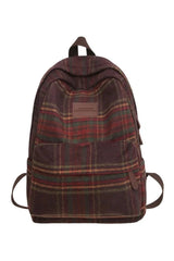 Plaid Cozy Backpack