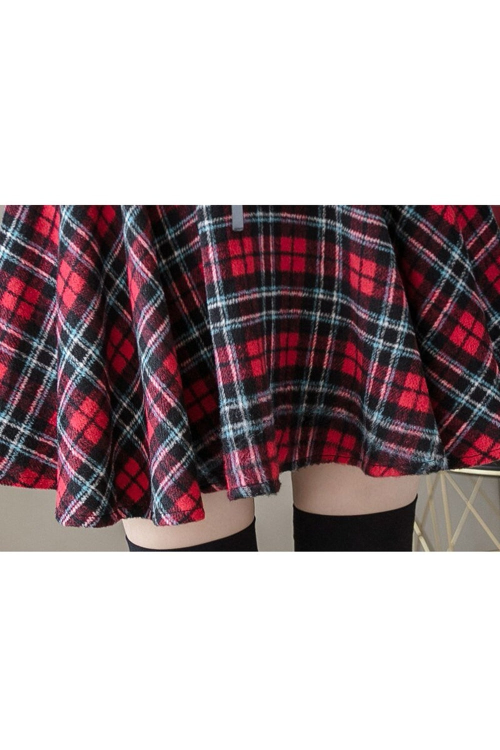 Plaid Grunge Style Skirt