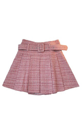 Plaid High Waist Preppy Skirt