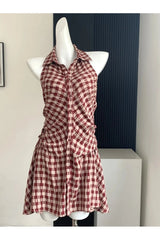 Plaid Mini Birthday Dress