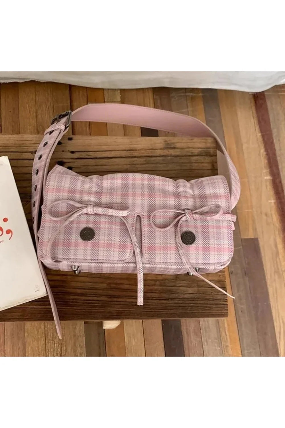 Plaid Pink Shoulder Bag